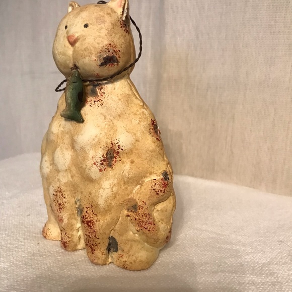 Cat caught a fish figurine - Picture 2 of 4